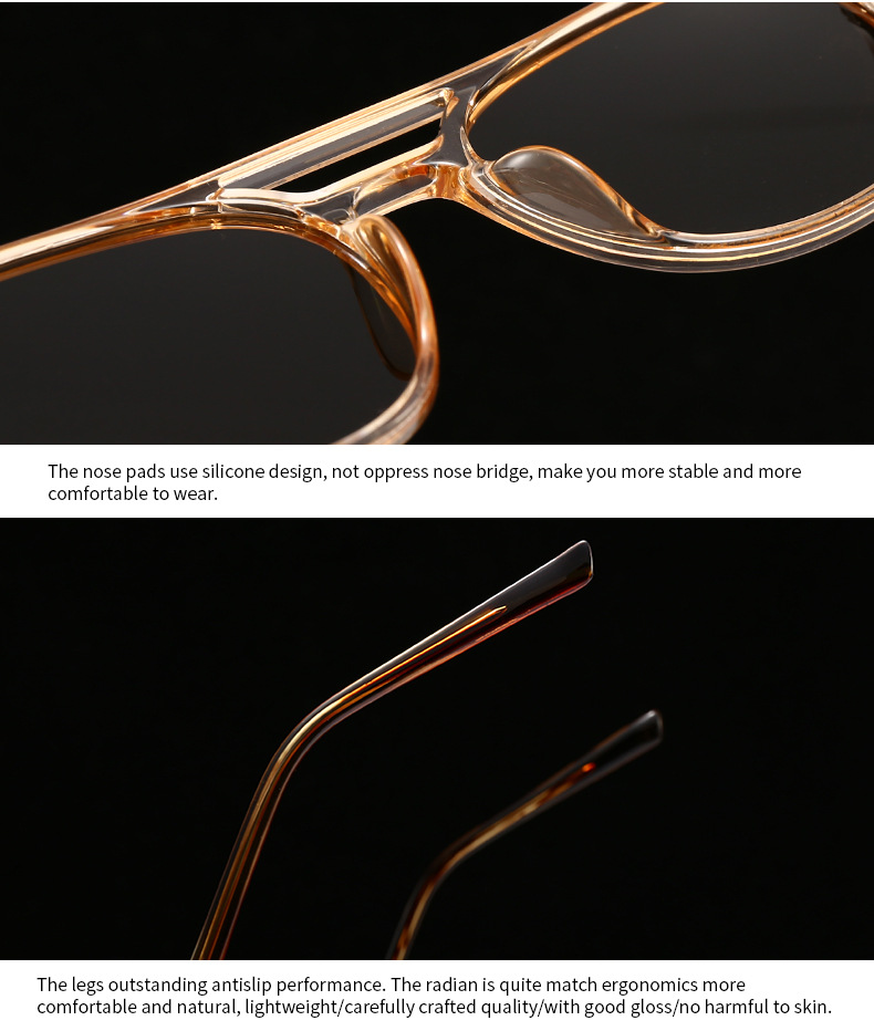 Transfrontaliero Nuovo Uomo Europeo e Americano Pin INS Moda Street Photography Moderno Fascino Retro Occhiali da sole polarizzati Donna 10050_voghion.com