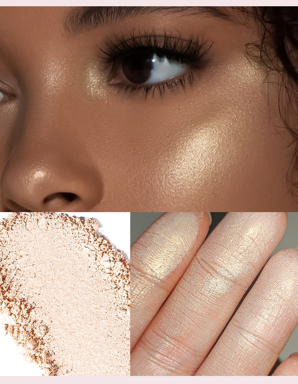 YOUNG VISION baking powder, polarizing and highlighter powder, setting and contouring powder compacts, contour and three-dimensional nose shadows undefined