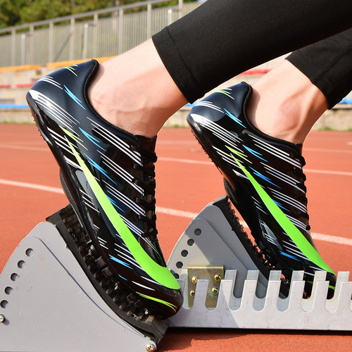 Spike shoes track and field sprint 100 meters sports meeting competition physical test special spike shoes for men and women running sports track and field shoes