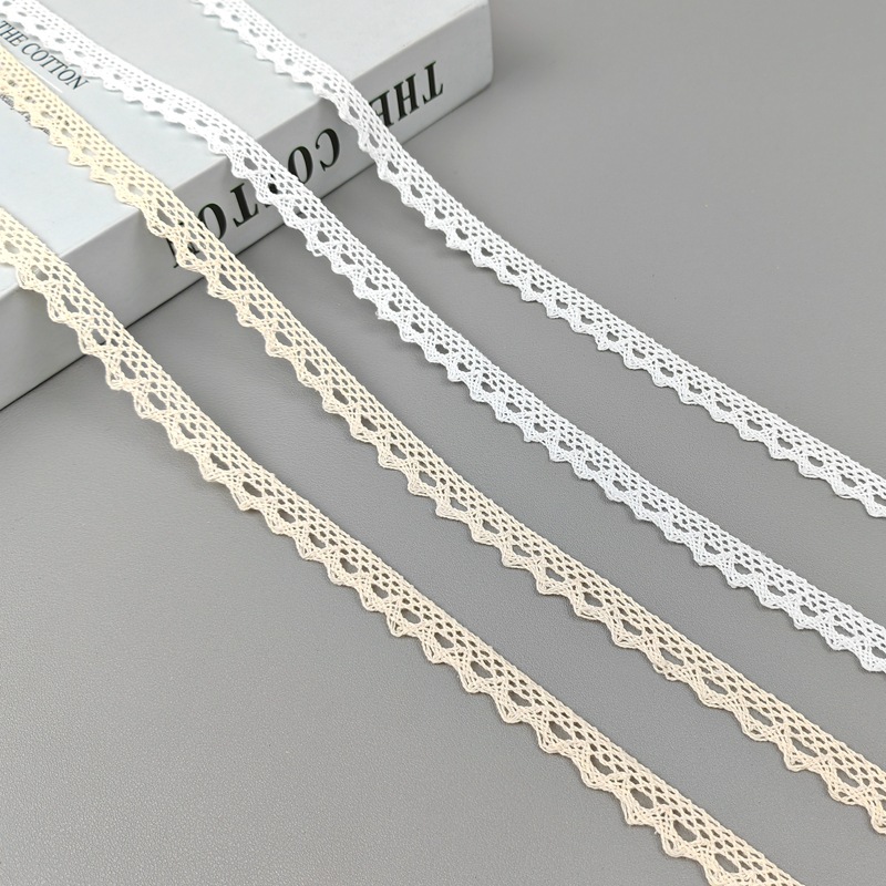 单边小狗牙棉波浪花边棉线服装辅料花边现货批发花边饰品服装辅料