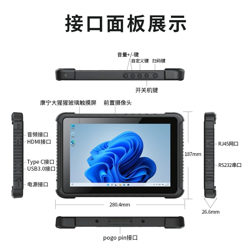 Tiandi промышленный контроллер 10.1" RPAD-IM101V2 усиленная плата, промышленный планшет, процессор Saiyang N5100