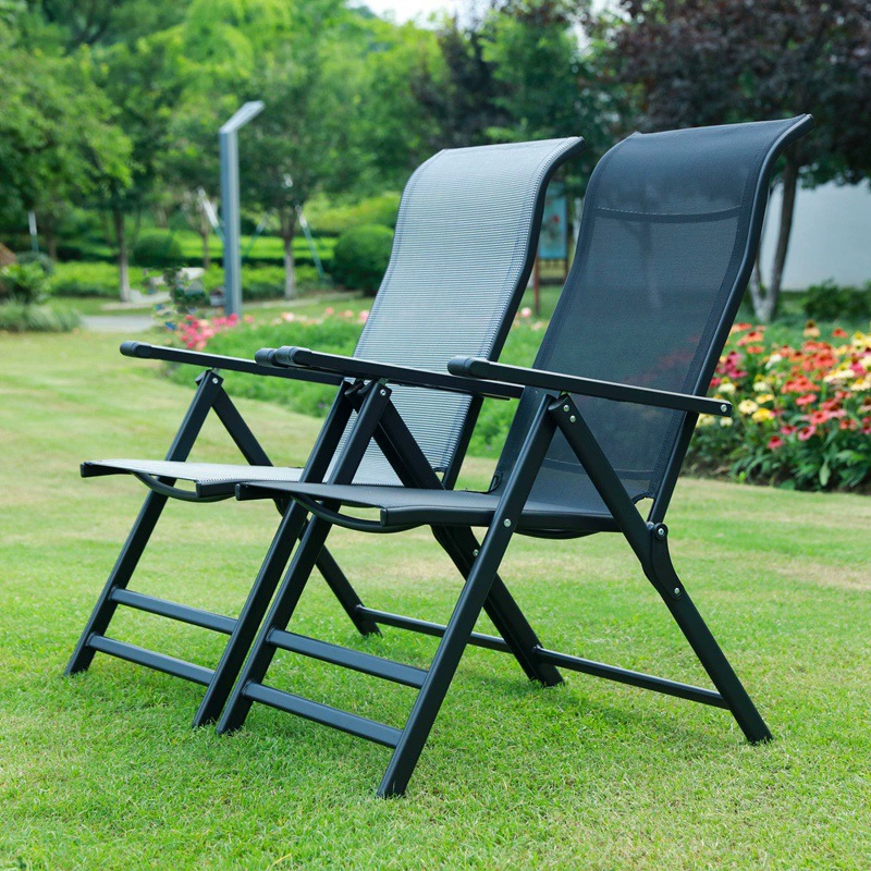 Складное кресло для улицы, портативное, для взрослых, большое и маленькое, для офиса, для отдыха, с высокой спинкой, для сидения и лежания, двухфункциональное, кресло-шезлонг, кресло-реклайнер