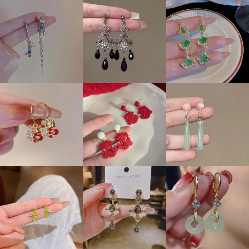 Ethnic retro earrings