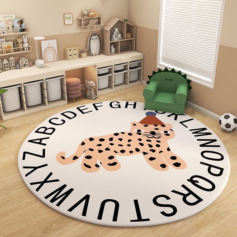 Cartoon children's round carpet for home use