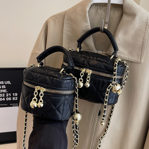 Bag Lady  New Quality Niche Autumn Winter Chain Crossbody Bag Fashion Hand-held Bucket Bag