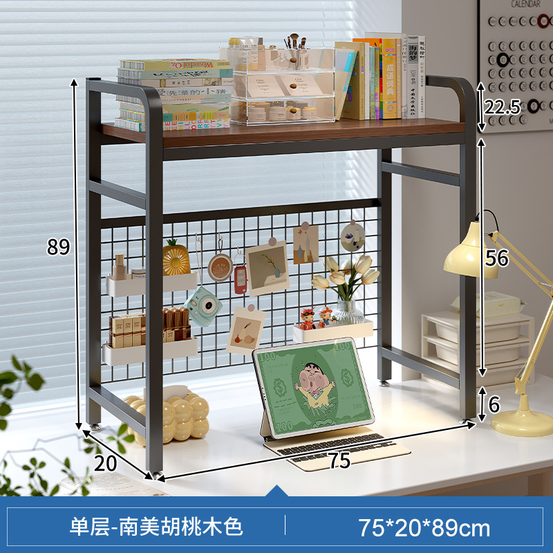 INS estilo agujero tablero de escritorio estante de almacenamiento estantería de múltiples capas estudiante dormitorio escritorio de la computadora escritorio estante de escritorio