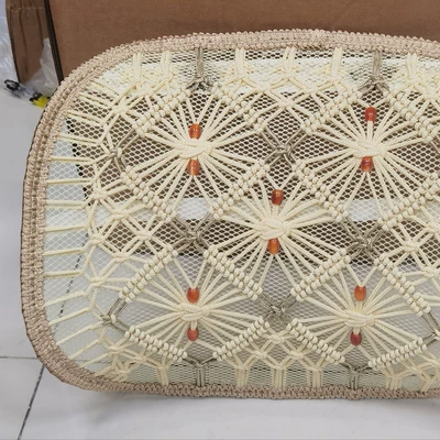 Ice Silk Hand-Woven Summer Car Waist support