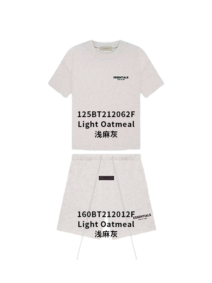 Hot sale fog shorts ss set de manga corta temporada 8 american high street hollow cross-border ss22ess shorts image 5