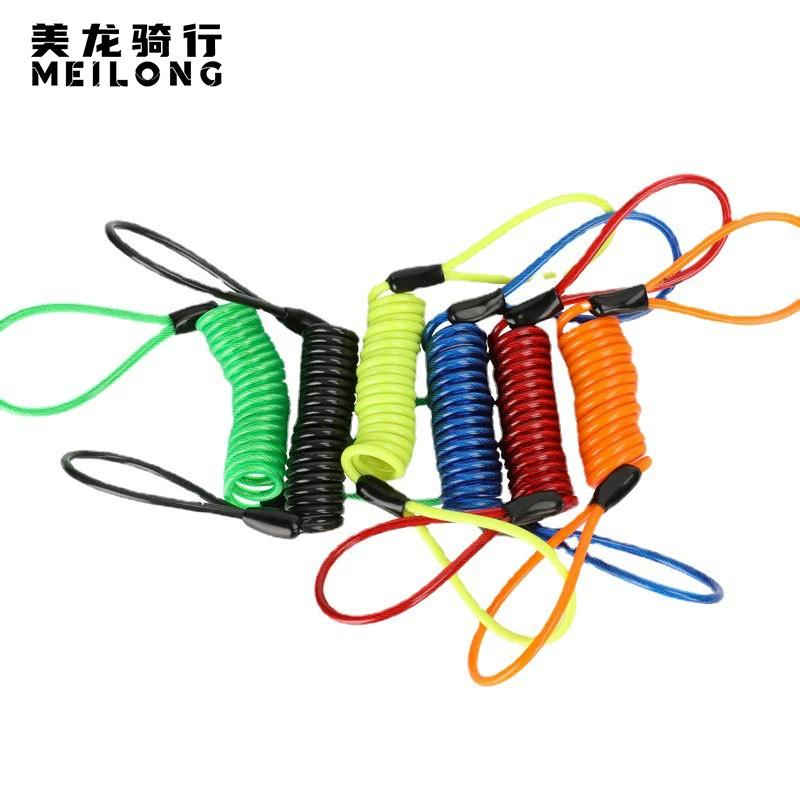SOURCE производитель шлем мотоциклетный дисковый тормоз замок Противоугонная пружина веревка с напоминанием европейский и американский креативный дорожный трос