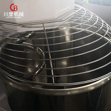 柏川翻缸式和面机100kg4包粉和面料桶自动倒面揉面大型搅面机厂家