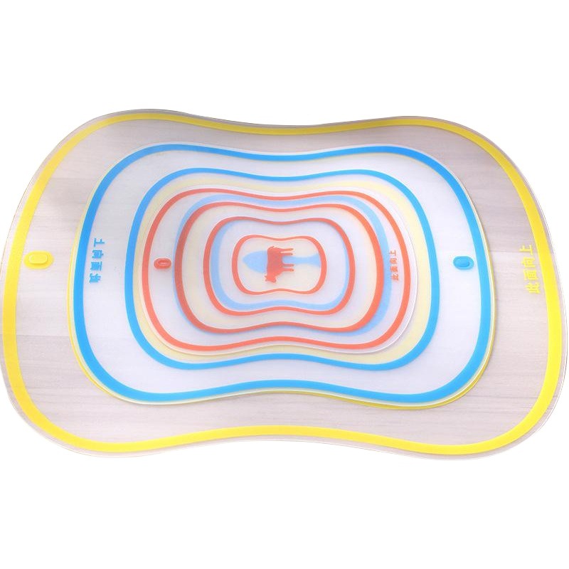 Tabla de corte de clasificación flexible transparente esmerilado tabla de corte de cocina de plástico antideslizante tabla de corte de fruta al por mayor