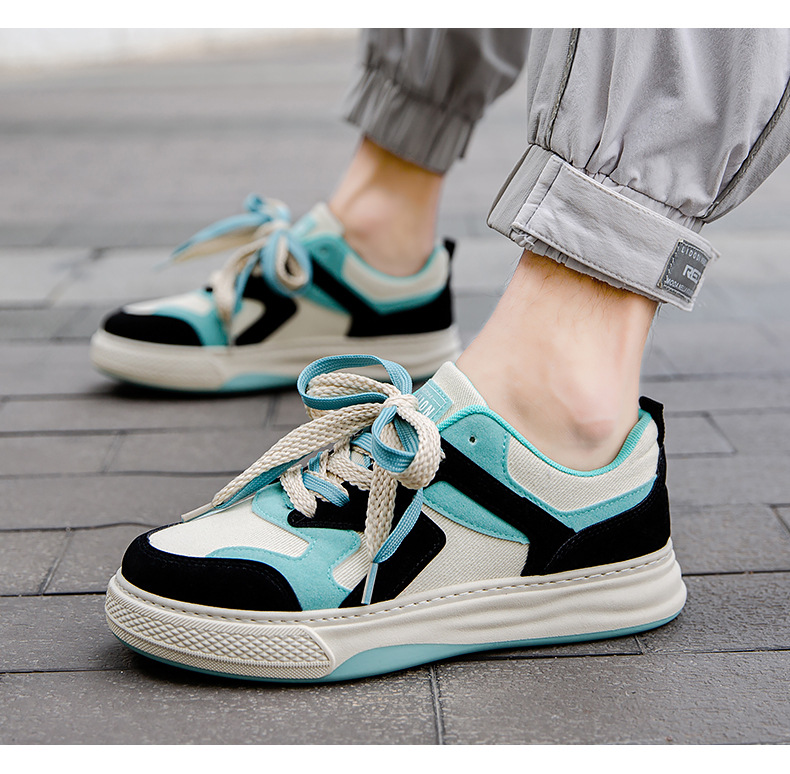 Men Leather Shoes Running Shoes Work Shoes Sneakers Fabric Shock Absorption Arch Support Lightweight Footwear_voghion.com