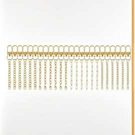 金色金属链条钥匙扣配件 手提包装饰链 DIY挂饰配件 链条挂件配件