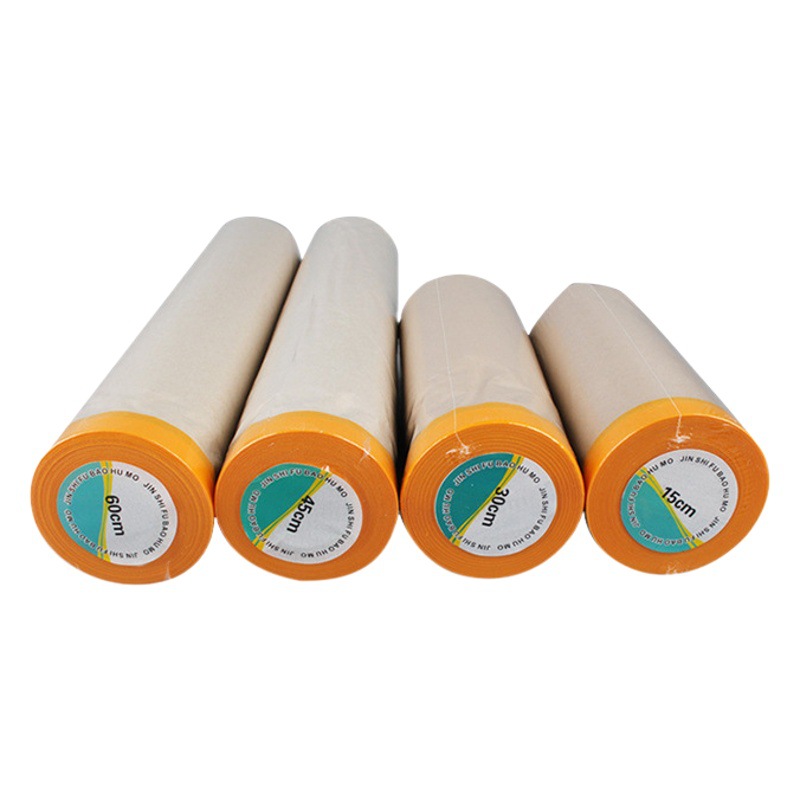 Papel de Enmascarar para Pintar, Papel Kraft, Película Protectora, Papel de Enmascarar para Automóviles, 15 cm, 30 cm, 45 cm, 60 cm, Alta Adhesión