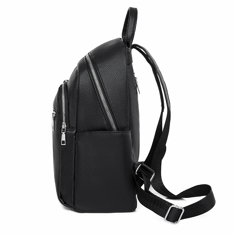 Mochila de gran capacidad para mujer 2024 nuevo estilo casual de cuero suave mochila retro viaje todo-fósforo mochila escolar al por mayor