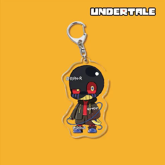 Ключодержащий брелок Undertale Frisk & Sans, акриловая подвеска около 5,5 см, кольцо из металла
