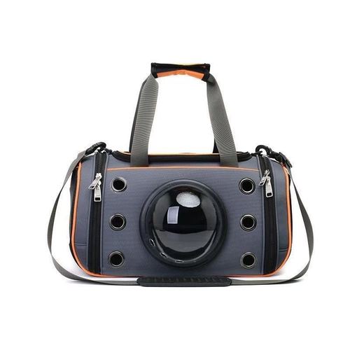 Factory direct supply space bag cat bag shoulder portable diagonal foldable small dog bag solid color breathable pet bag