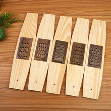 大号木板刨丝器 不锈钢铜片松木板切菜器传统老式木质土豆萝卜刨