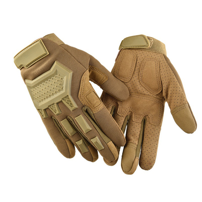 Guantes deportivos para hombres y mujeres montañismo al aire libre antideslizante motocicleta dedo completo protector resistente al desgaste pantalla táctil guantes tácticos