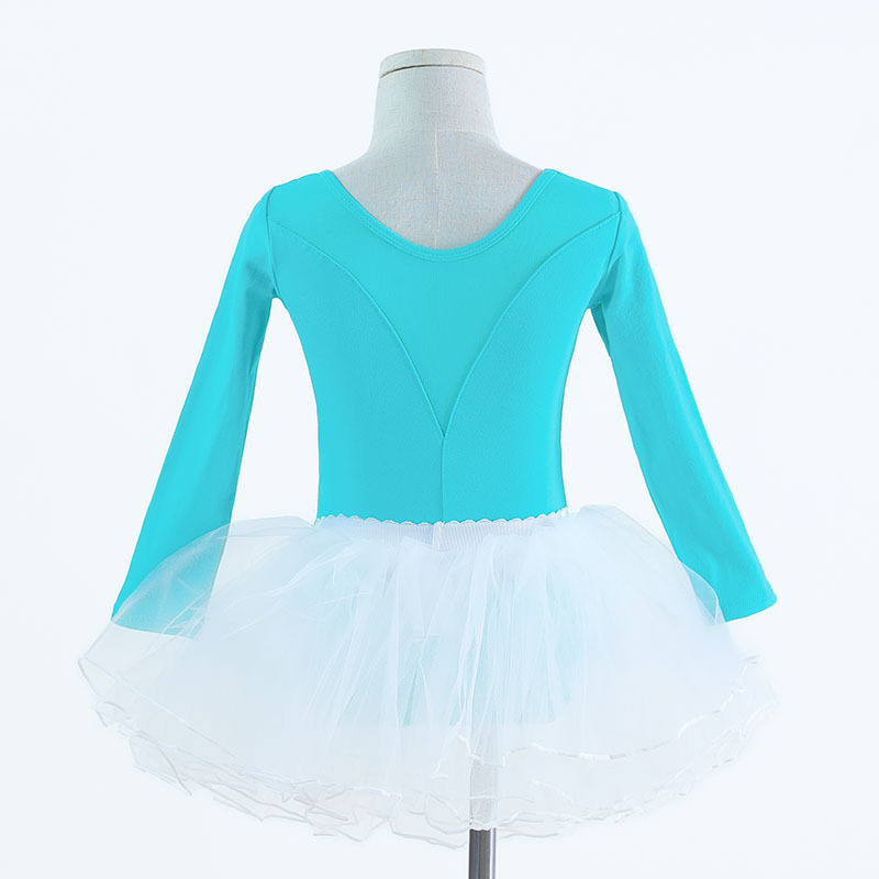 Niños danza uniformes malla empalme ropa de entrenamiento adorable ropa de baile confortable ropa de ballet transpirable image 13