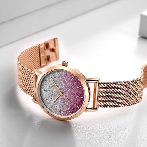 Amazon Hannah Martin Japan Movement Color Gradient Quartz Watch, Simple and Fashionable Women's Watch