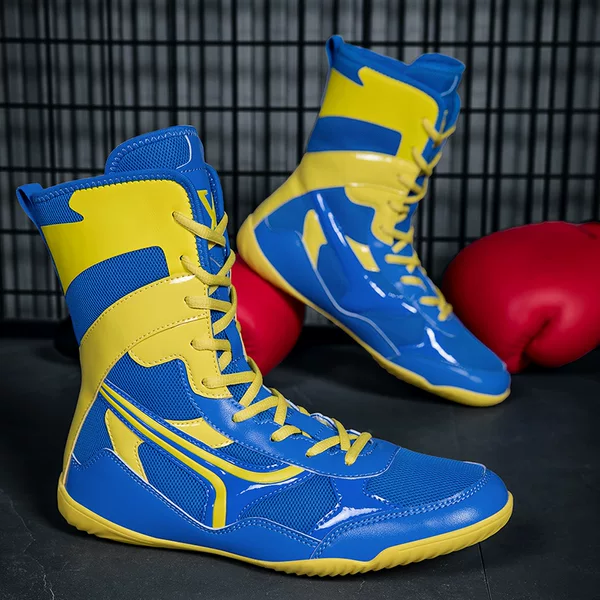 Professional Wrestling Shoes, Sanda Fighting Shoes, Non-Slip and Wear-Resistant Martial Arts Training Boxing Shoes, Taekwondo Muay Thai Men's Fighting Shoes