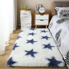 Dyeing silk and wool balcony window sill pad bedroom rug bed side simple decorative plush sofa rug tatami mat