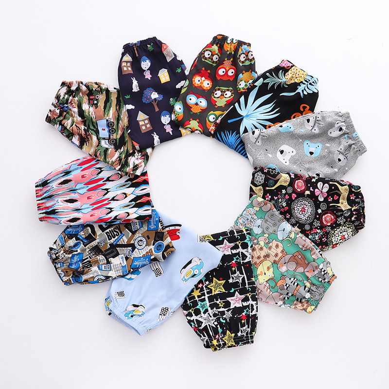 Children's Trousers Children's Anti-mosquito Pants Summer Breathable Casual Pants for Boys and Girls Baby's Cartoon Printed Beach Bloomers for Hair