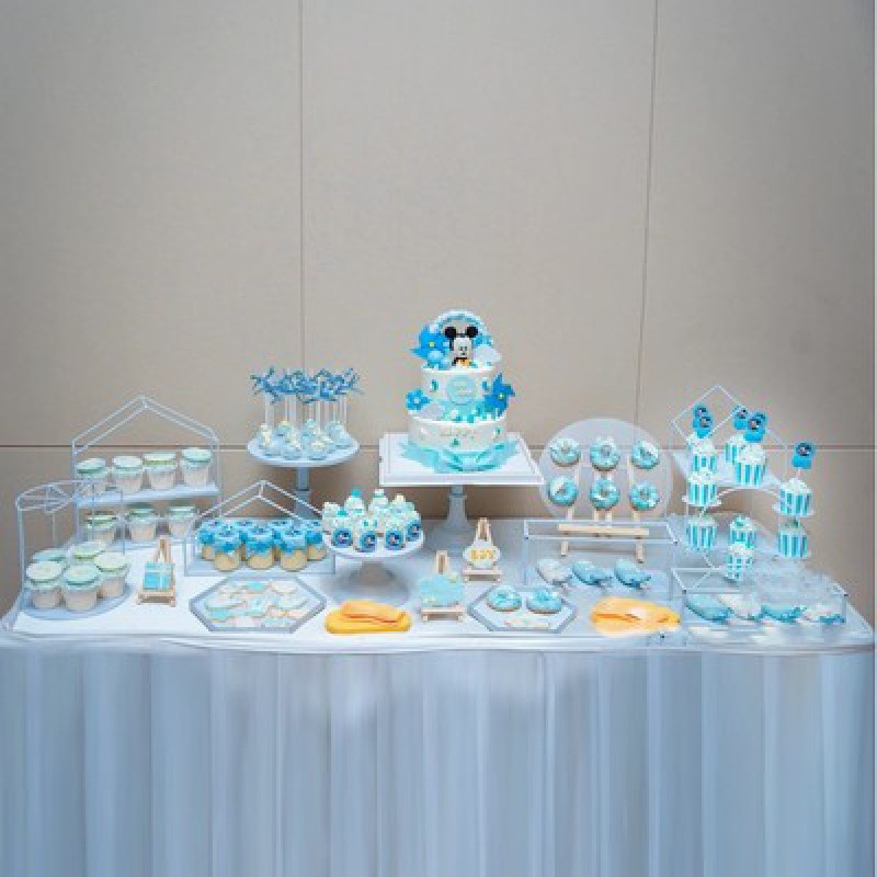 Tabla de postres decorativa estante de exhibición de postres pastel bandeja de comida fría mesa de té estante de pastel rack de té de la tarde
