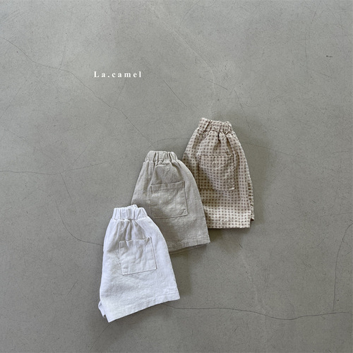 Korean version of summer male and female newborn thin cotton elastic waist loose casual shorts ins infant baby versatile big P pants