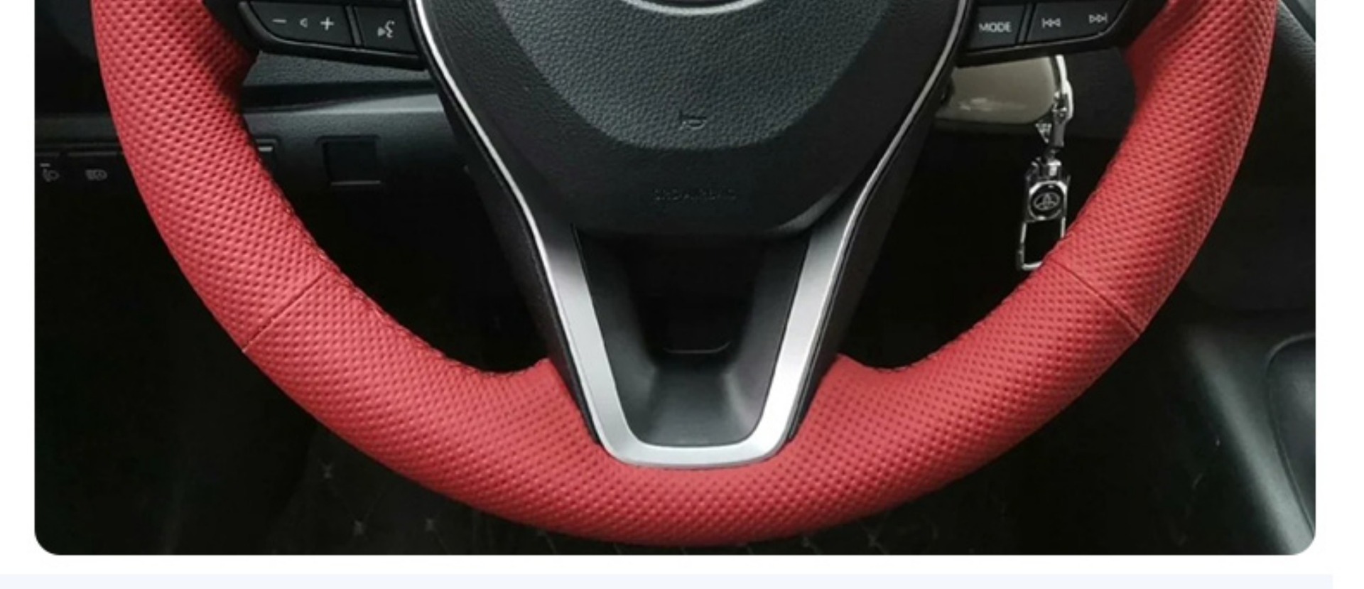 Special Toyota Corolla, Landa, Camry, Wildan, Asia Dragon, Senna Leather Hand-Stitched Steering Wheel Cover