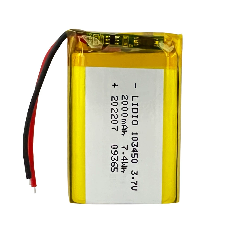 103450 Полимерный литий-аккумулятор 3.7V 2000mAh перезаряжаемая мягкая упаковка литий-батарея Shaoneng Electronics LIDIO