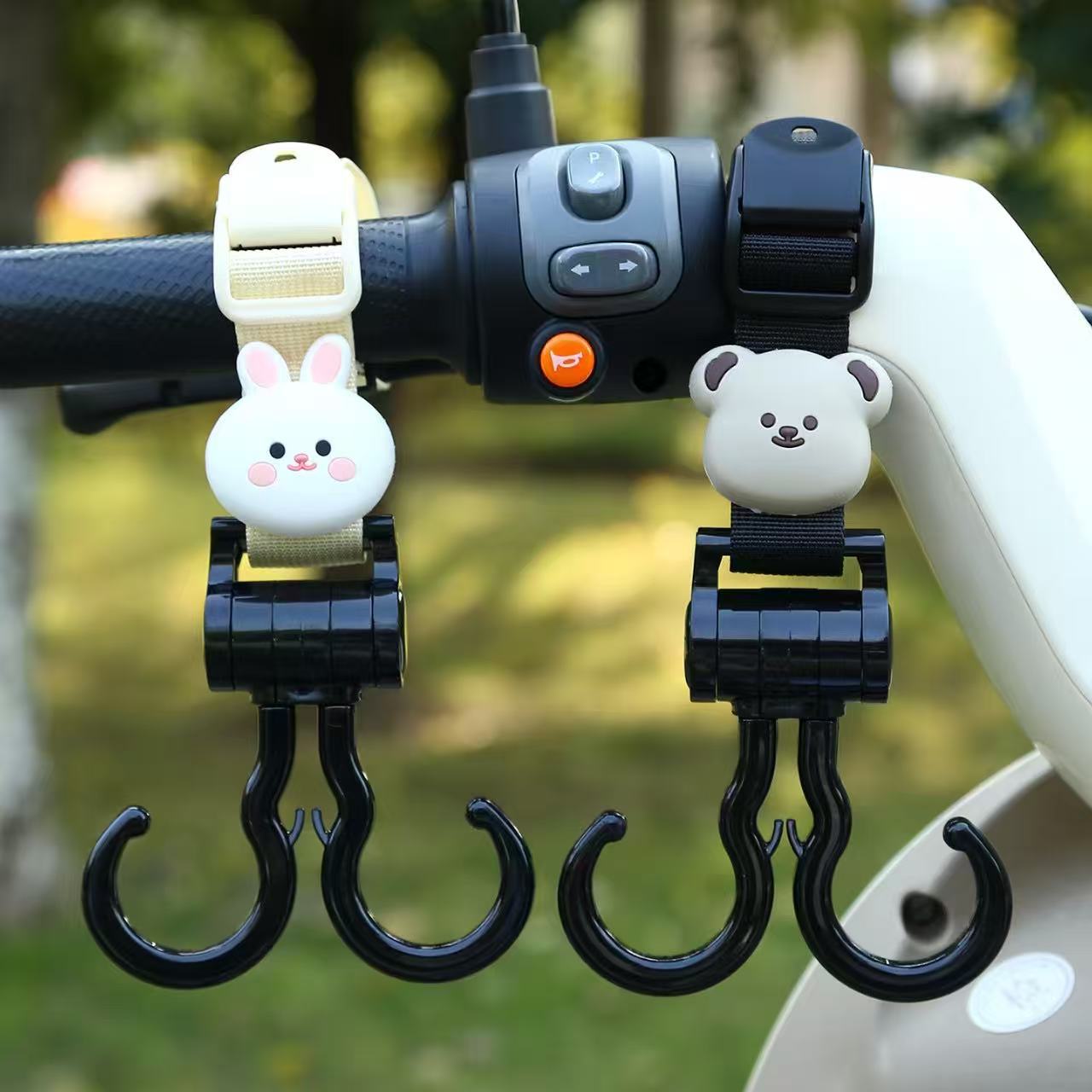 Electric Scooter Hook, Reinforced Load-Bearing Hanging Hook, Baby Stroller Electric Scooter Double-Ended Hook, Universal Grocery Cart Hook