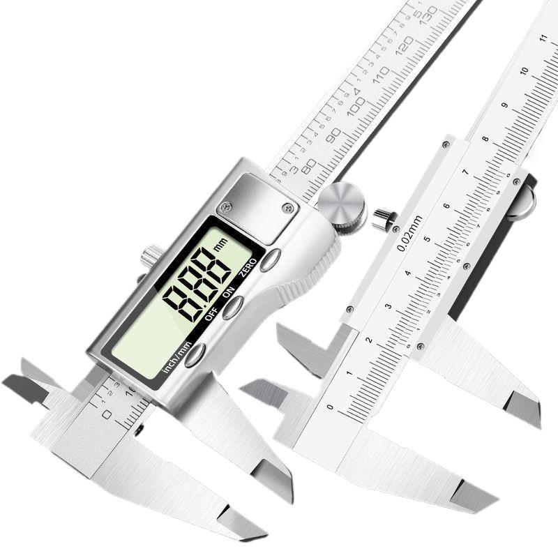 游标卡尺高精度工业级量具数显家用150/200小型深度测量卡尺300mm