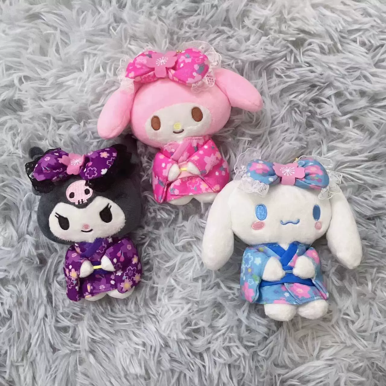 Плюшевый подвес (Sanrio) милый персонаж брелок, кимоно-набор, подвеска для сумки, 0,15 кг