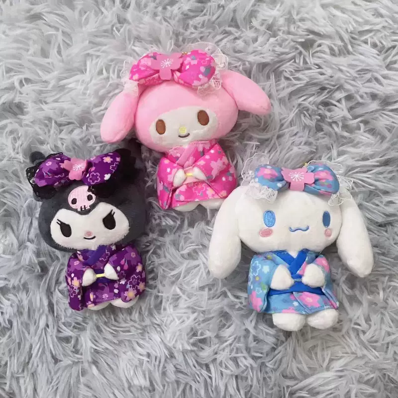 Плюшевый подвес (Sanrio) милый персонаж брелок, кимоно-набор, подвеска для сумки, 0,15 кг