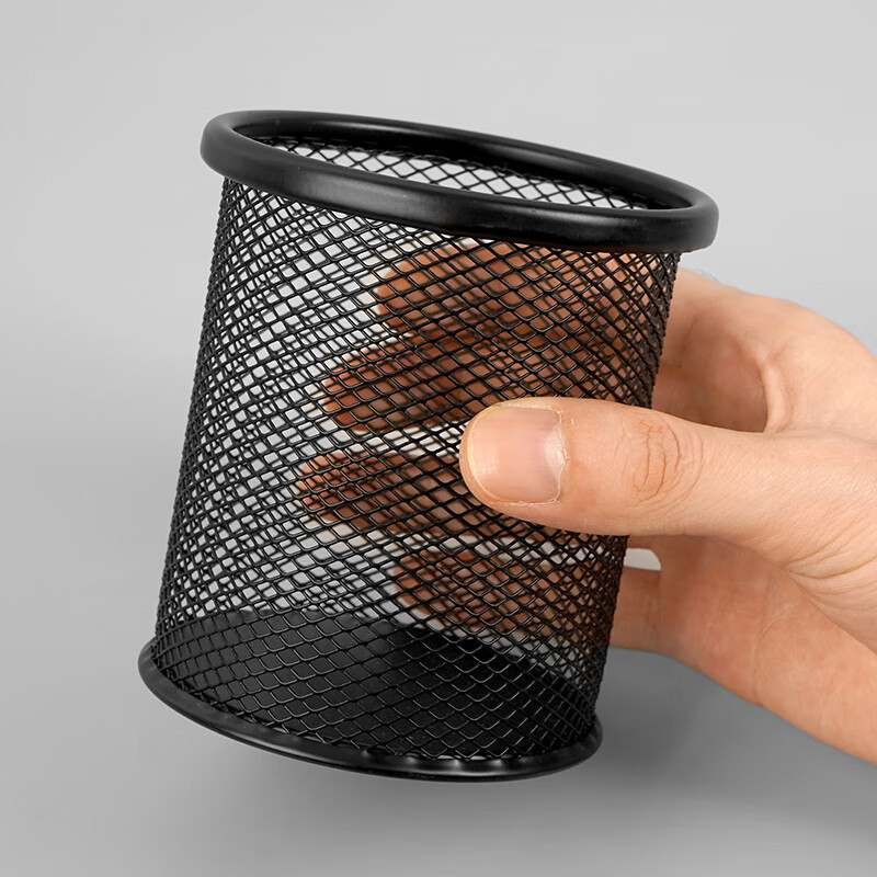 Pen Holder Metal Hollow Round Pen Holder Student Stationery Desktop Office Supplies Storage Ornaments Office Stationery Wholesale
