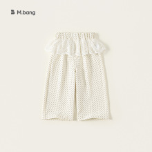 宥宝童装2026夏薄款波点长裤儿童阔腿裤蕾丝屁帘夏天韩版女童裤子