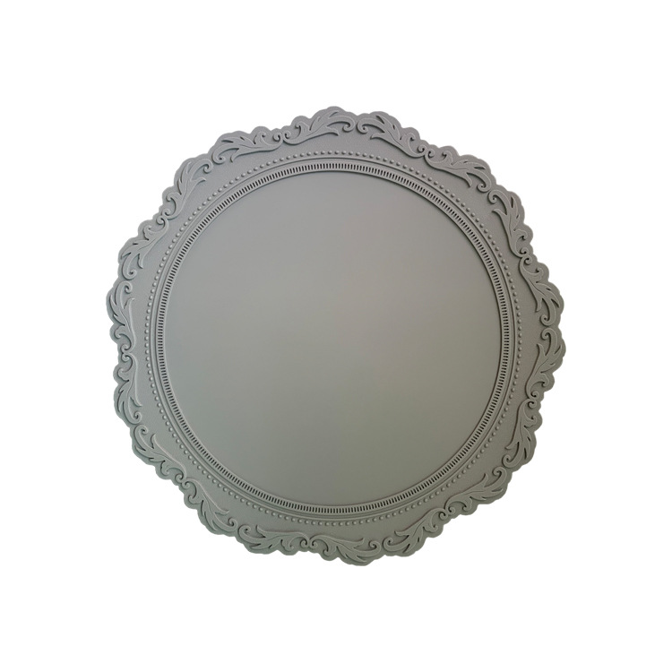 Estera de aislamiento resistente a altas temperaturas de silicona anti-escaldado estera de mesa hogar engrosada estera taza estera Tazón estera patrón en relieve mantel individual