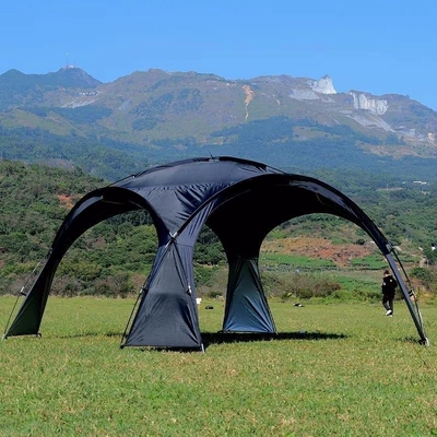for Travel, Avtomobil yan çətirləri - black-dome-canopy-upgraded-full-blackout-vinyl-3-4-people-300300230