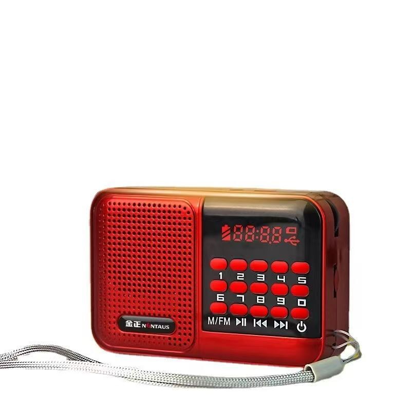 Jinzheng b872 ミニカードポータブル高齢者ラジオ朝の運動小型スピーカープレーヤー MP3 ウォークマン|undefined