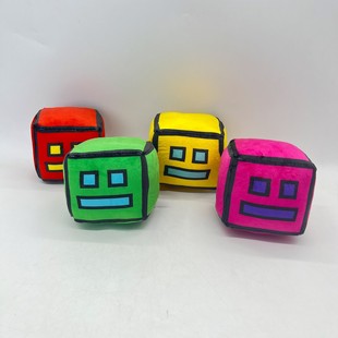 Customized Plush Toy Internet Celebrity Macaron Color Geometric Square Doll Children's Doll Doll Ornaments Doll Toy