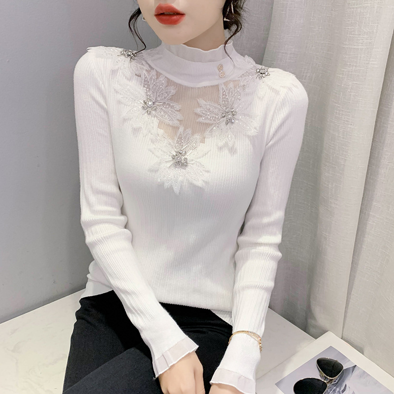 黑色高领打底衫女内搭秋冬毛衣长袖针织衫2021年新款修身外穿上衣