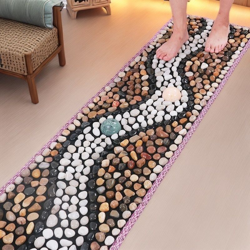 脚底按摩器指压板足底按摩垫鹅卵石踩脚神器软底石子颗粒石头清仓