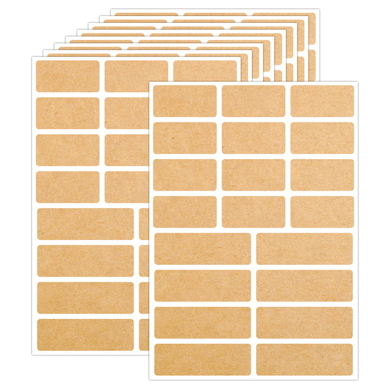 Spot al por mayor pegatinas de etiquetas de color escritas a mano grandes y pequeñas pegatinas adhesivas autoadhesivas