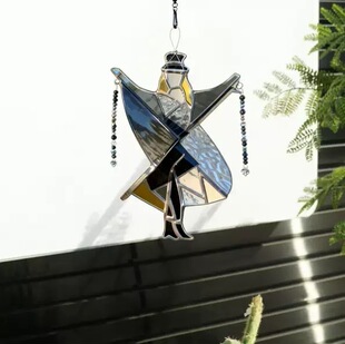 �羳���N Handmade Stained Glass Spinner �ֹ���ɫ�������D��