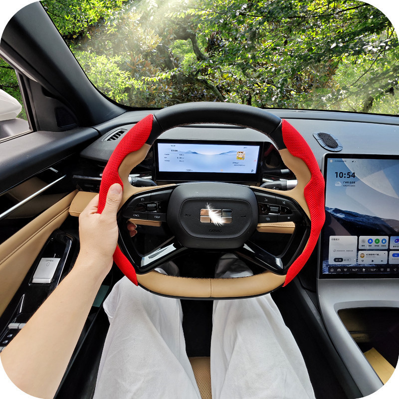 Cross-Border Car Steering Wheel Cover Spring and Summer Popular Sports Modified Anti-Slip Sweat-Absorbent Wear-Resistant Four-Season Universal Handle Cover