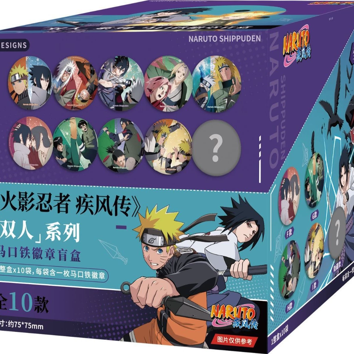 Коллекционные блайнд-боксы значков (Manga Club) Naruto Shippuden — 6/10 шт., случайный персонаж