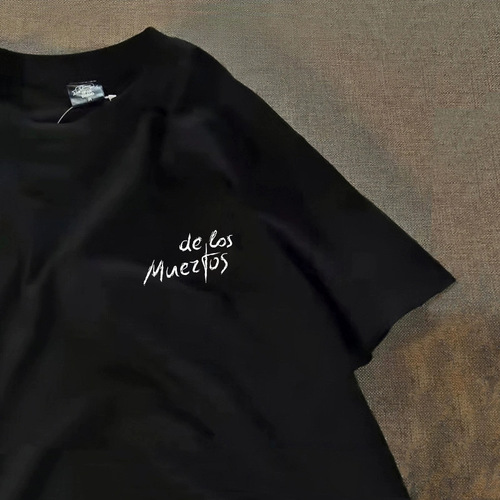 Summer 2025 Trendy Heavyweight T-shirt Short Sleeve Men Loose National Wave Fashion Ins Hip-Hop Brand Pure Cotton Half-Sleeve Top