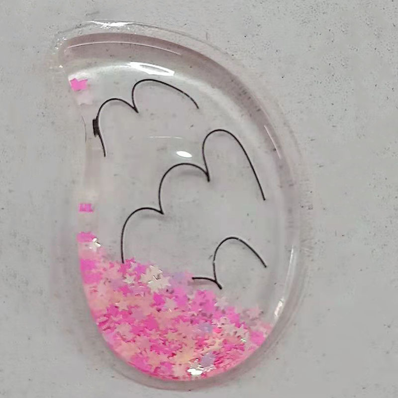 Fabricantes personalizados arena flotante PVC paquete de aceite joyas TPU arena flotante paquete de aceite Glit cebolla dorada polvo de brillo muestra de procesamiento